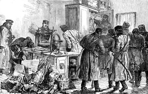 Polizei entdeckt eine nihilistische Druckerei, St. Petersburg, Russland, 1887 von Unbekannt