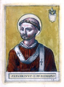 Papst Zephyrinus I von Unbekannt