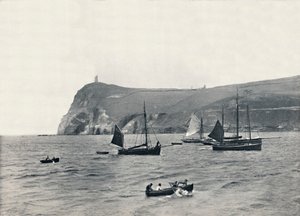 Port Erin - Bradda Head, mit dem Milner Tower, 1895