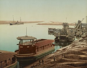 Port Said, Eingang zum Suezkanal, ca. 1900