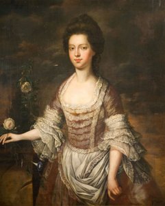 Porträt einer Frau, möglicherweise Anne Clobery, 1740-1760