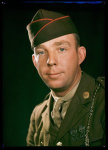 Porträt von Sergeant Everitt der US-Armee, um 1944 von Unbekannt