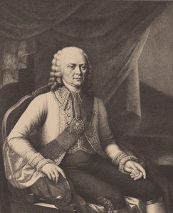 Porträt von Admiral Wassili Alexejewitsch Mjatlew 1694-1761 Nach Józef Oleszkiewicz von Unbekannt