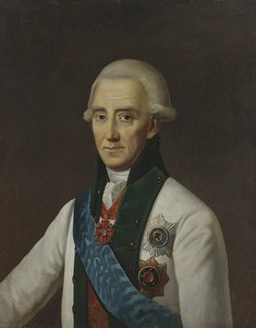 Porträt von Admiral Vasily Chichagov 1726-1809 von Unbekannt