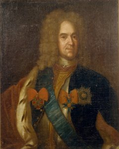 Porträt von Alexander Danilowitsch Menschikow, Generalissimus, Prinz des Heiligen Römischen Reiches und Herzog