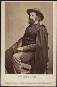 Porträt von Alfred, Lord Tennyson 1809-1892, 1861 von Unbekannt