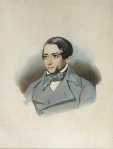 Porträt von Andrey Alexandrovich Krayevsky 1810-1889, frühe 1840er Jahre von Unbekannt