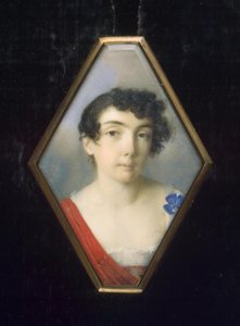 Porträt von Anna Mikhailovna Khitrovo, geb. Golenishcheva-Kutuzova 1782-1846, ca. 1802 von Unbekannt