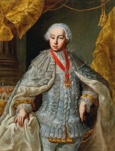 Porträt von Erzherzog Leopold, dem zukünftigen Kaiser Leopold II., im Hochzeitskleid, ca. 1764-1765 von Unbekannt
