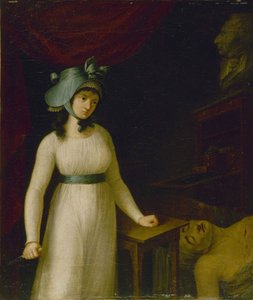 Porträt von Charlotte Corday 1768-1793, zwischen 1793 und 1798 von Unbekannt