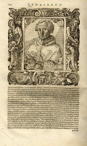 Porträt von Christoph Kolumbus. Aus Elogia virorum bellica virtute illustrium von Paolo Giovio