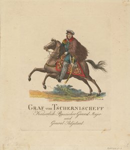 Porträt von Graf Alexander Iwanowitsch Tschernyschow 1786-1857, 1813 von Unbekannt