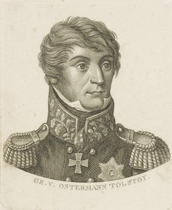 Porträt von Graf Alexander Iwanowitsch Ostermann-Tolstoi 1772-1857, um 1800 von Unbekannt