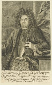 Porträt von Graf Feodor Alekseyevich Golovin 1650-1706, 1706