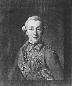 Porträt von Graf Iwan Petrowitsch Saltykow, Mitte des 18. Jahrhunderts von Unbekannt