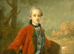 Porträt von Graf Kirill Rasumowski, der letzte Hetman der Ukraine, Mitte des 18. Jahrhunderts