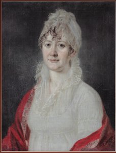 Porträt von Elizaveta Alexeevna Arsenyeva, geb. Stolypina 1773-1845, frühes 19. Jahrhundert von Unbekannt