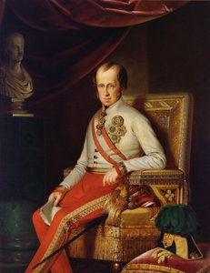 Porträt von Kaiser Ferdinand I. von Österreich 1793-1875, ca. 1840