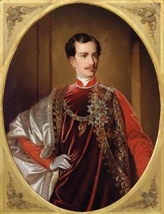 Porträt von Kaiser Franz Joseph I. von Österreich, ca. 1855 von Unbekannt