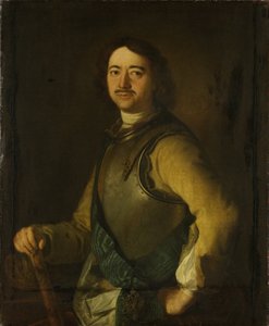 Porträt von Kaiser Peter I. der Große 1672-1725, frühes 18. Jahrhundert von Unbekannt