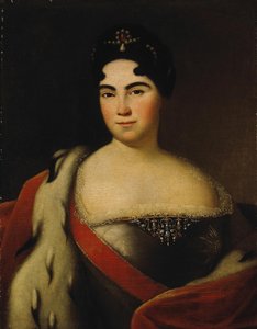 Porträt der Kaiserin Katharina I. 1684-1727, erstes Drittel des 18. Jahrhunderts von Unbekannt