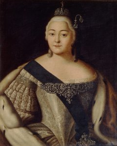 Porträt von Kaiserin Elisabeth 1709-1762, zweite Hälfte des 18. Jahrhunderts von Unbekannt