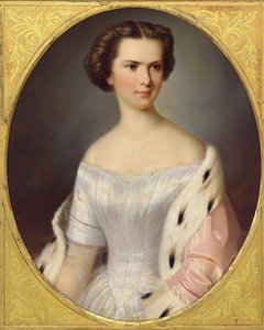 Porträt von Kaiserin Elisabeth von Österreich, ca. 1855 von Unbekannt