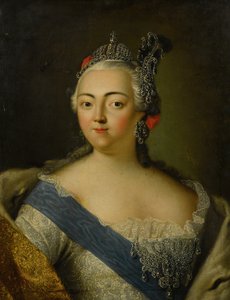 Porträt der Kaiserin Elisabeth von Russland 1709-1762
