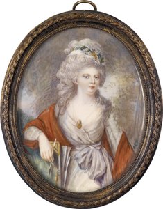 Porträt der Kaiserin Maria Fjodorowna Sophie Dorothea von Württemberg 1759-1828, frühes 19. Jahrhundert