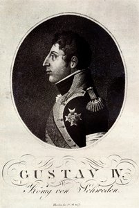Porträt von Gustav IV. Adolf von Schweden, frühes 19. Jahrhundert von Unbekannt