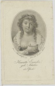 Porträt von Henriette Hendel-Schütz, geb. Schüler 1772-1849 als Elfride, 1794 von Unbekannt