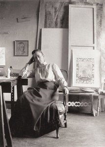 Porträt von Hilma af Klingt 1862-1944, ca. 1900 von Unbekannt