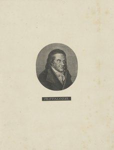 Porträt von Johann Heinrich Pestalozzi 1746-1827, um 1830 von Unbekannt