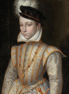 Porträt von König Karl IX. von Frankreich, 1550-1574, ca. 1560 von Unbekannt