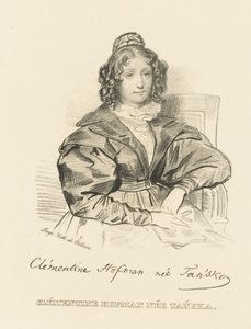 Porträt von Klementyna Hoffmanowa 1798-1845, ca. 1840 von Unbekannt