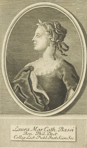 Porträt von Laura Bassi 1711-1778, 1738