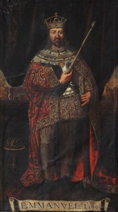 Porträt von Manuel I. von Portugal 1469-1521, 1495