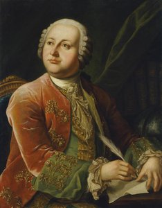 Porträt von Mikhail V. Lomonosov 1711-1765, zweite Hälfte des 18. Jahrhunderts von Unbekannt