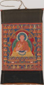 Porträt von Munchen Sangye Rinchen, dem achten Abt des Ngor-Klosters, späte 16. Jahrhundert