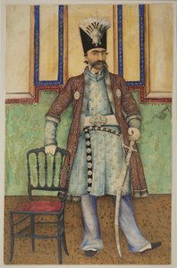 Porträt von Nasser al-Din Shah Qajar 1831-1896, Shahanshah von Persien, ca. 1855