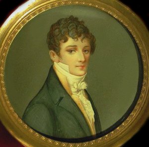 Porträt von Nikolay Afanasyevich Goncharov 1787-1861, Vater von Natalia Pushkina