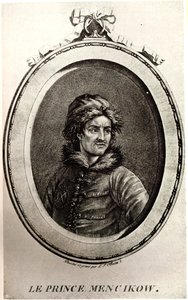 Porträt von Prinz Alexander Danilowitsch Menschikow 1673-1729