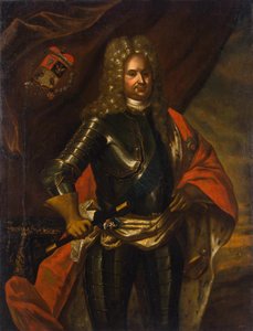 Porträt von Prinz Anikita Iwanowitsch Repnin 1668-1726, 1724 von Unbekannt