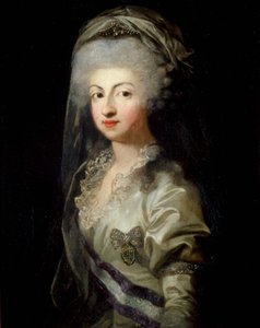 Porträt von Prinzessin Carolina Maria Teresa Giuseppa von Parma 1770-1804, Spätes 18. Jahrhundert von Unbekannt