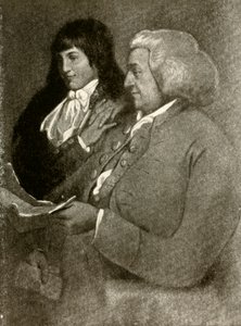 Porträt von Samuel Shoemaker, in Bobperücke, und sein Sohn, 1789, 1937