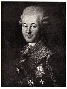 Porträt von Semyon Zorich 1745-1799, der Favorit von Katharina der Großen, frühes 19. Jahrhundert von Unbekannt