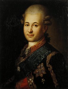 Porträt von Semyon Zorich 1745-1799, Favorit von Katharina der Großen, Spätes 18. Jahrhundert von Unbekannt