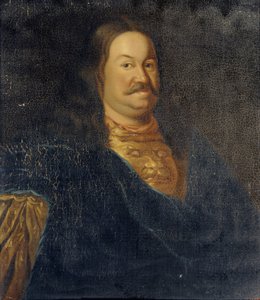 Porträt von Senator Prinz Jakow Fjodorowitsch Dolgorukow 1639-1720, frühes 18. Jahrhundert von Unbekannt