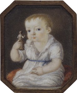 Porträt von Sergey Ivanovich Volkov als Kind, um 1808