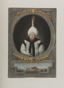 Porträt von Sultan Mustafa III, 1717-1774 (1815) von Unbekannt